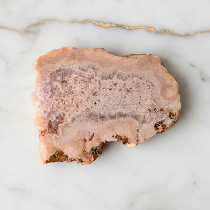 Amethyst Scheibe – Rosa Kristallstück