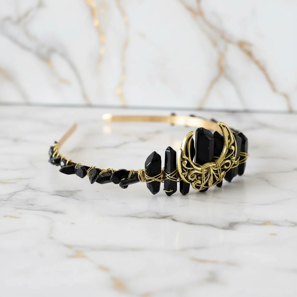 Obsidian Tiara - Eleganz & Mystik CrystalScents
