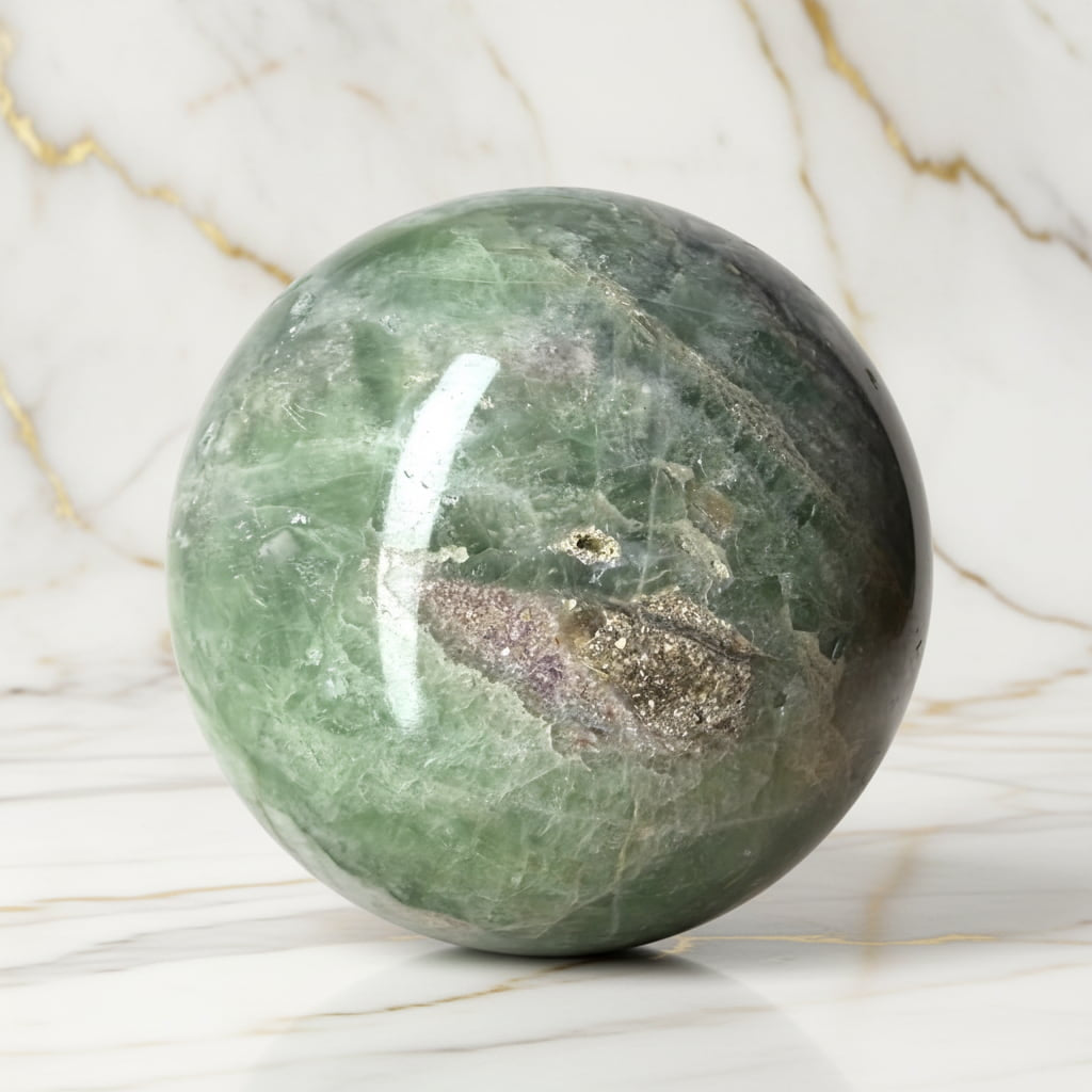 Fluorit Kugel – Freiheit & Natur
