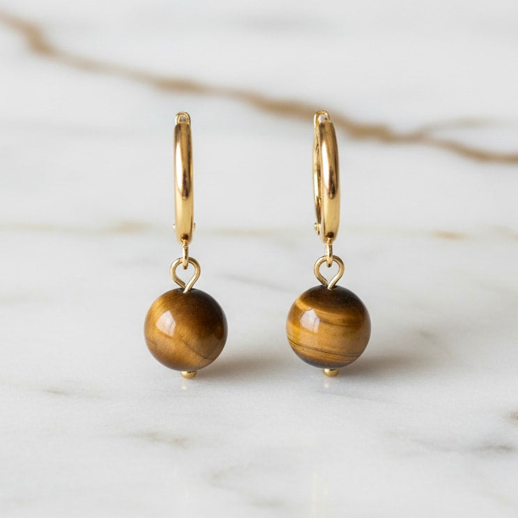 Tigerauge Ohrringe - Energie & Ausstrahlung