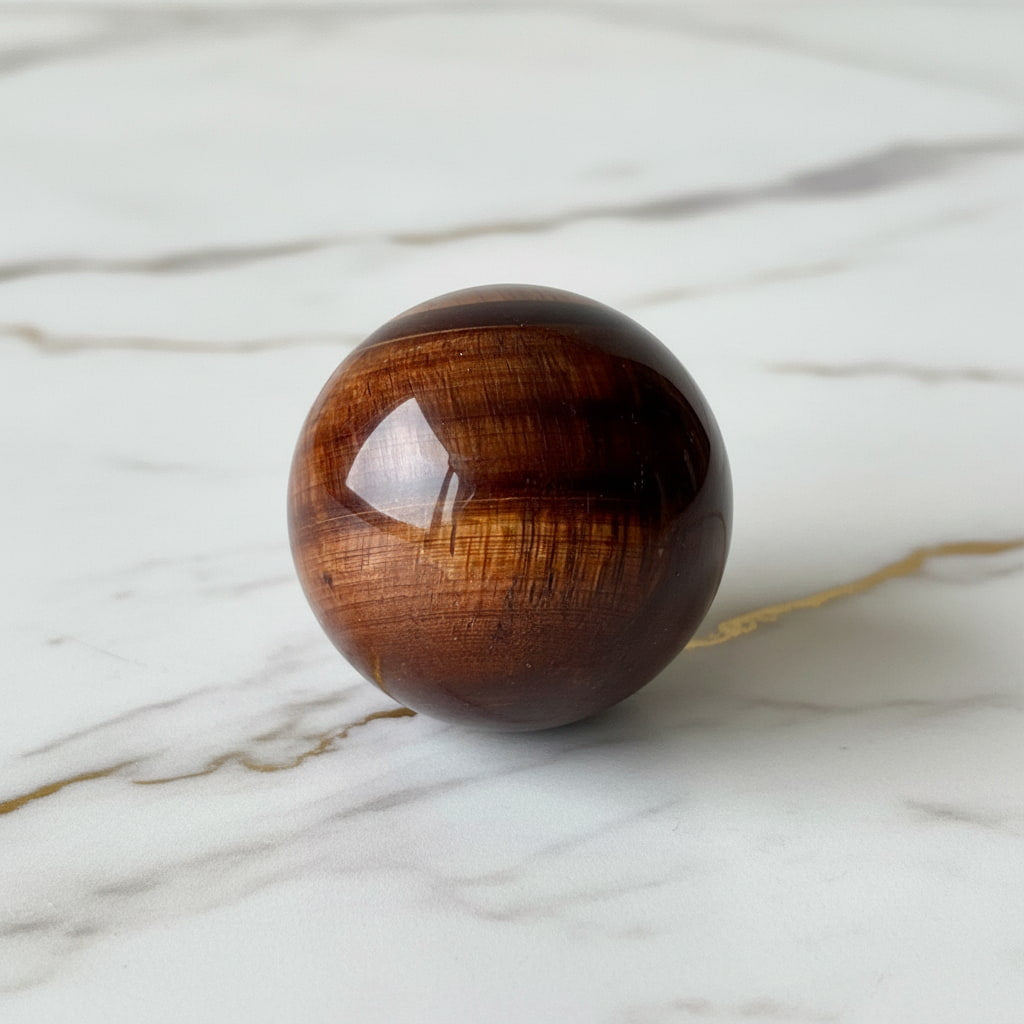 Tigerauge Kugel – Klarheit JETZT sichern CrystalScents