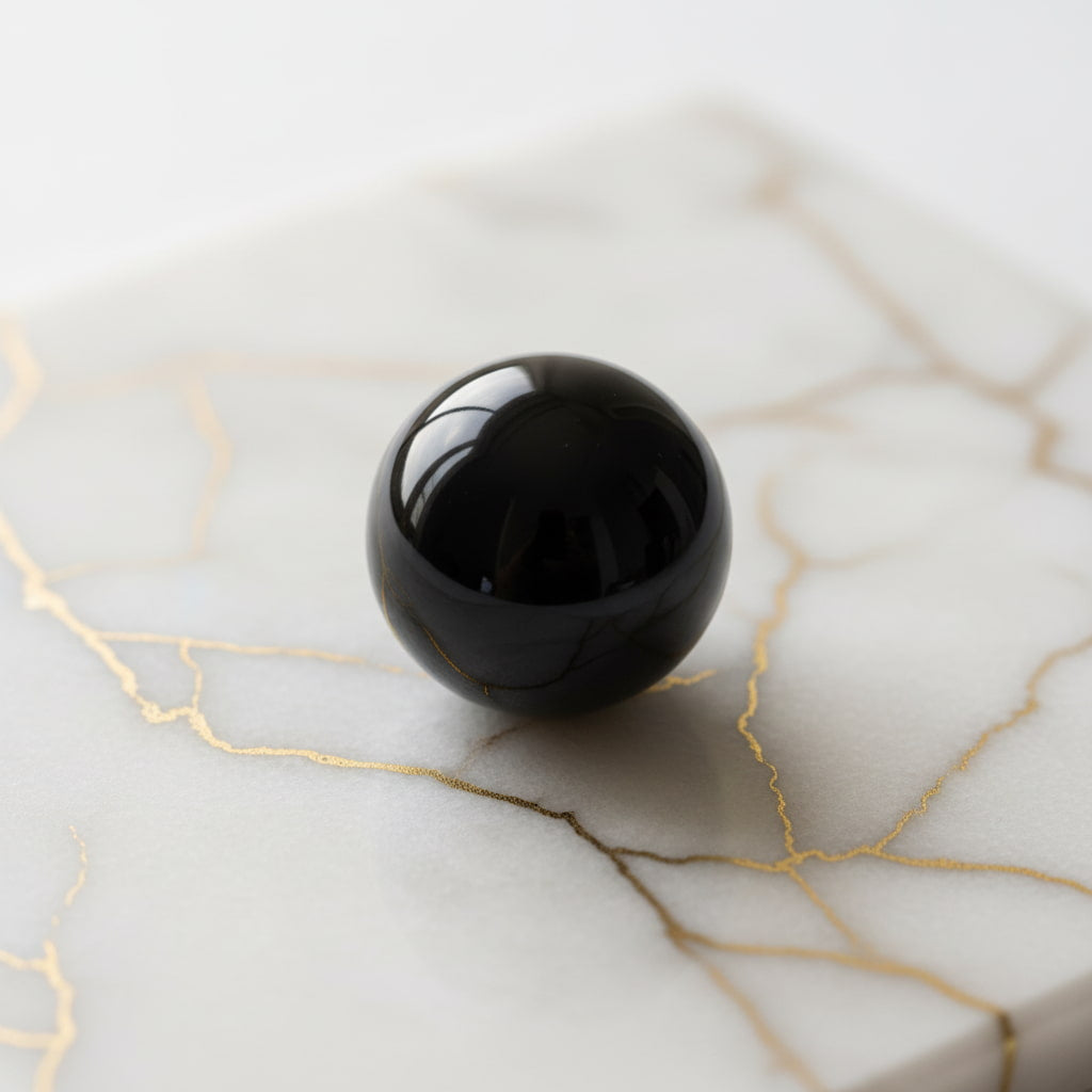 Mini Obsidian Kugel - Stilvoll & Klassisch CrystalScents