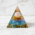 Orgonit Pyramide - Rainbow Blume des Lebens CrystalScents