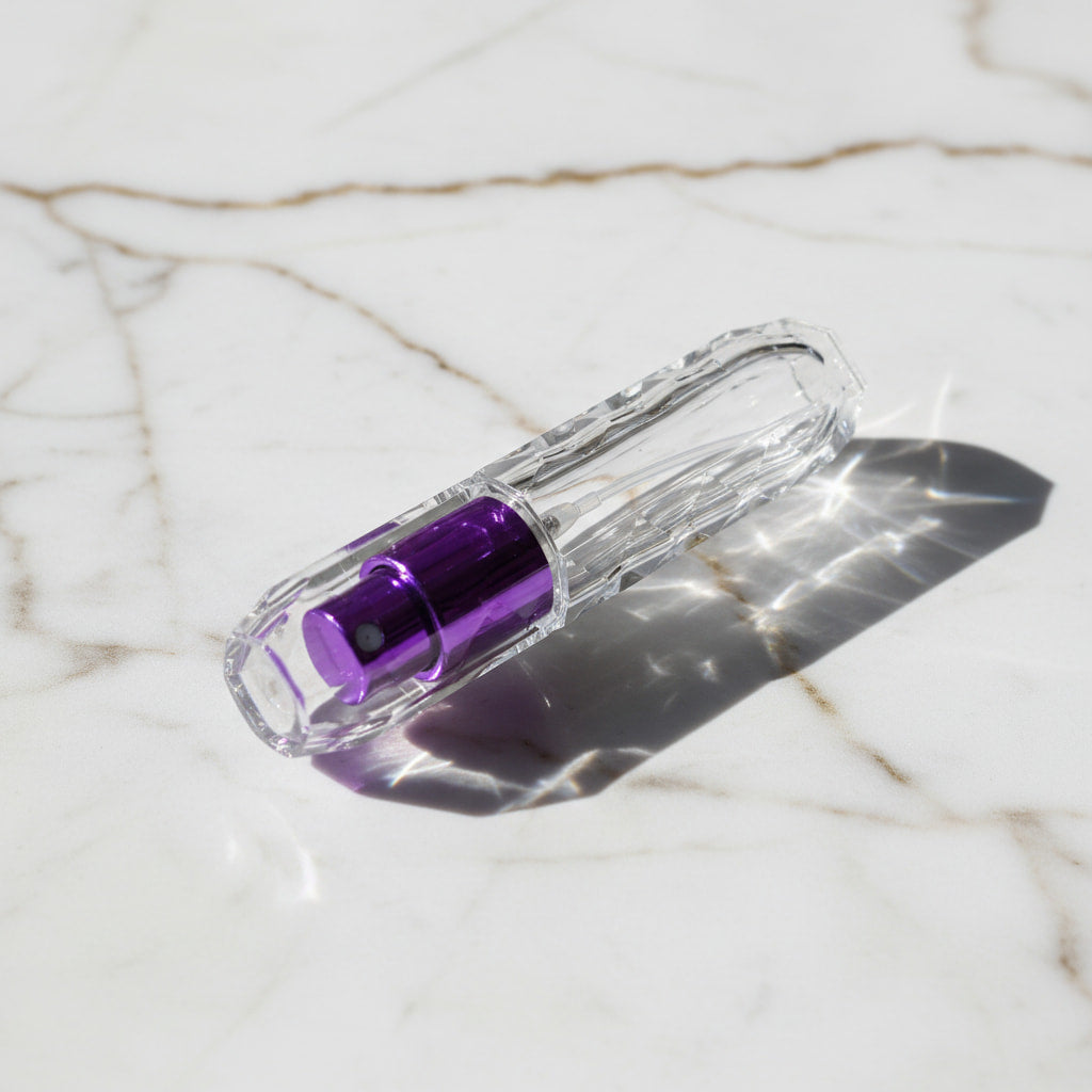 Parfüm Abfüller in Lila - stilvoll & handlich CrystalScents