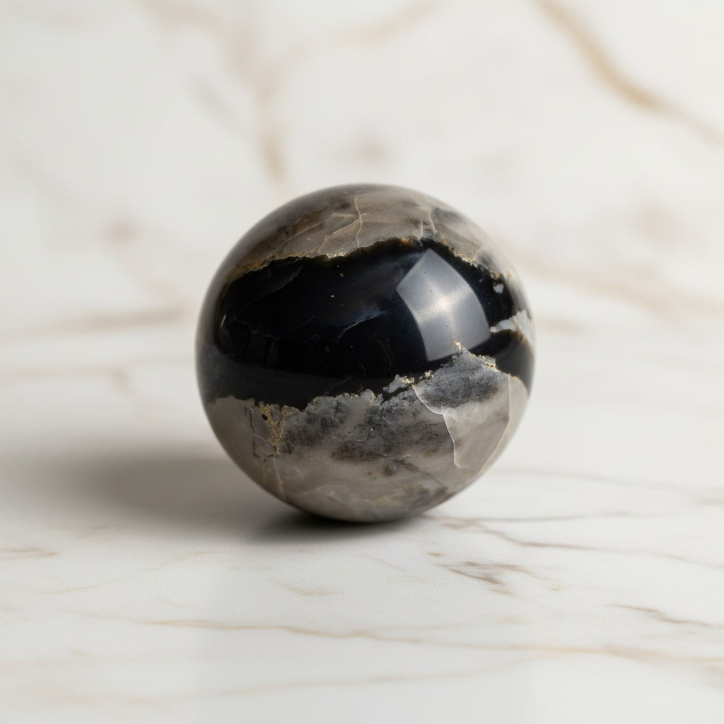 Achat Kugel – Kristallakzent mit leuchtender Magie