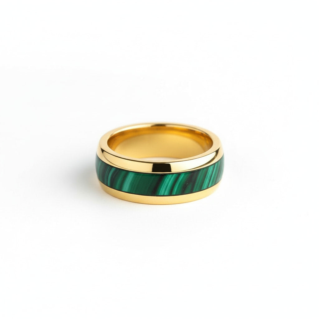Ring mit Malachit-Grün-Design – für ausdrucksstarke Akzente CrystalScents