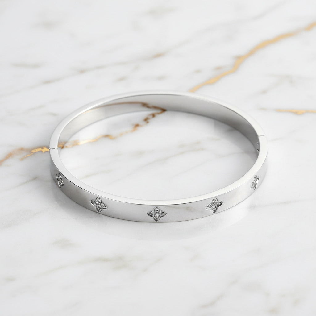 Armband - Silber mit funkelnden Blüten CrystalScents