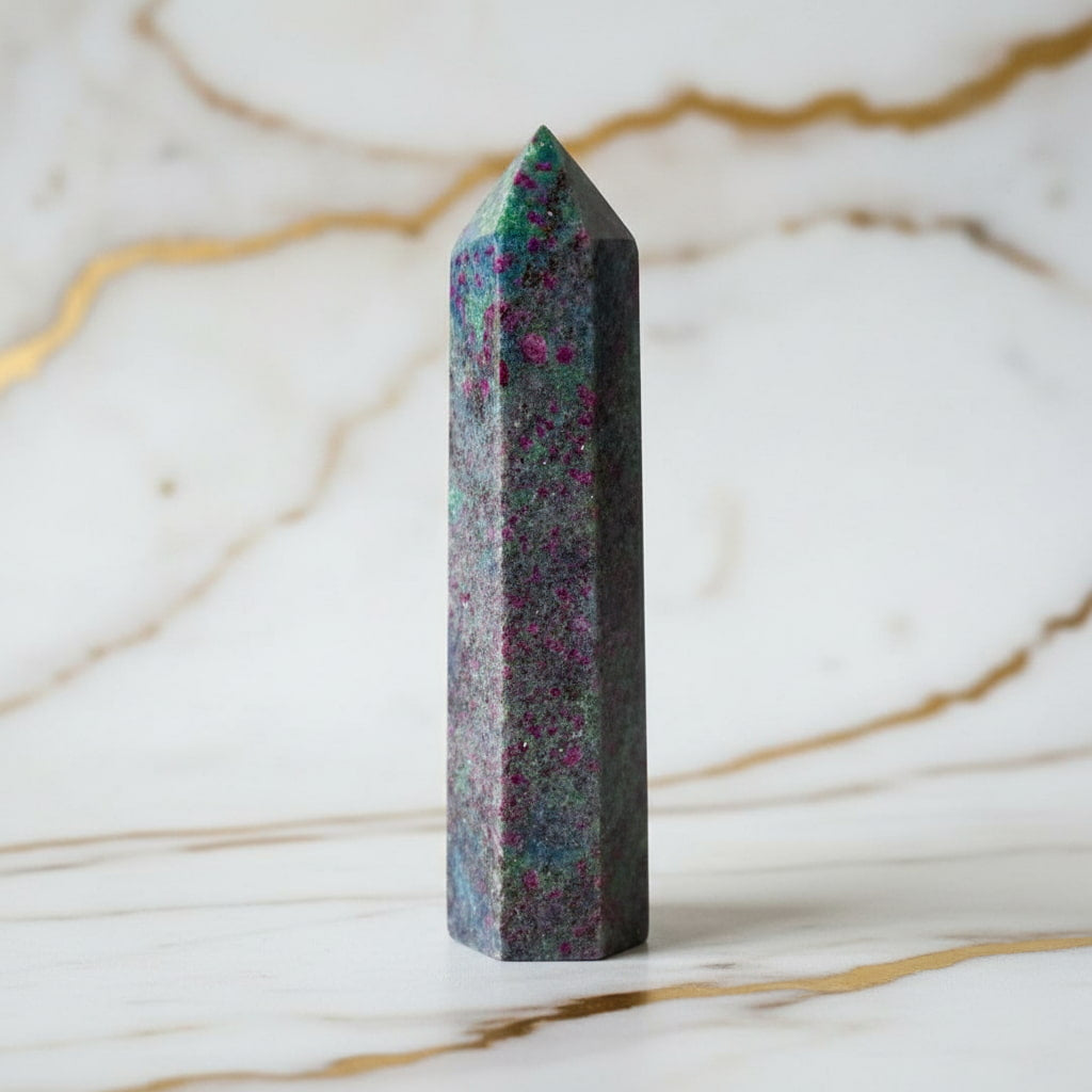 Cyanit Obelisk – Harmonie & Konzentration CrystalScents