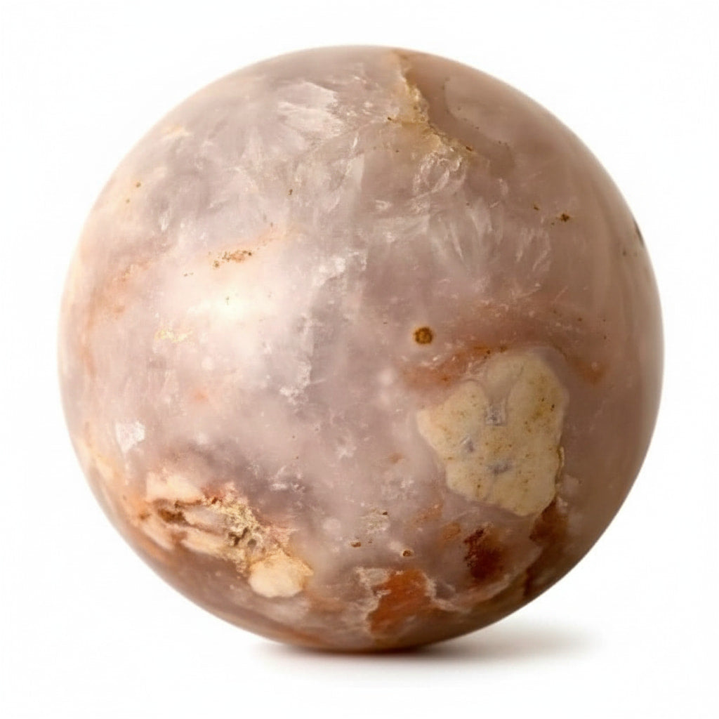 Kirschblüten Achat Kugel – Zarter Druse-Glanz CrystalScents