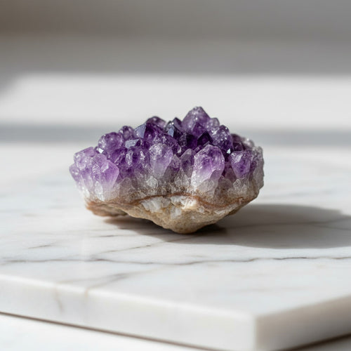 Amethyst Cluster – Funkelndes Unikat CrystalScents