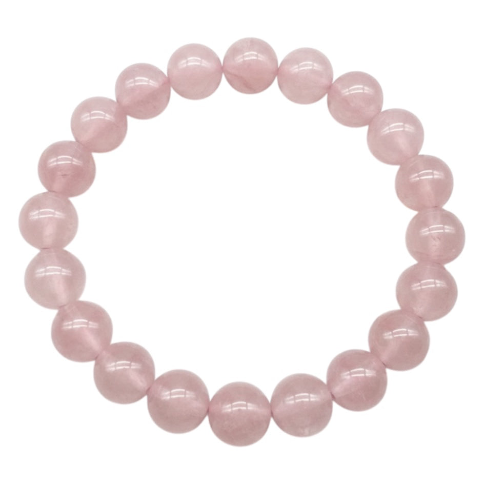 Rosenquarz Kugelarmband – Herzöffnung & Harmonie CrystalScents