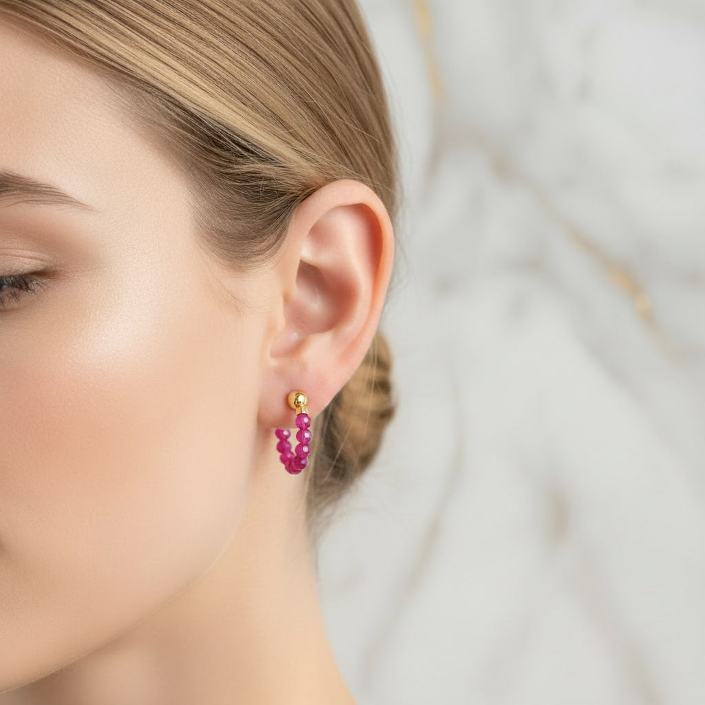 Rubin Ohrringe – Funkelnde Akzente CrystalScents