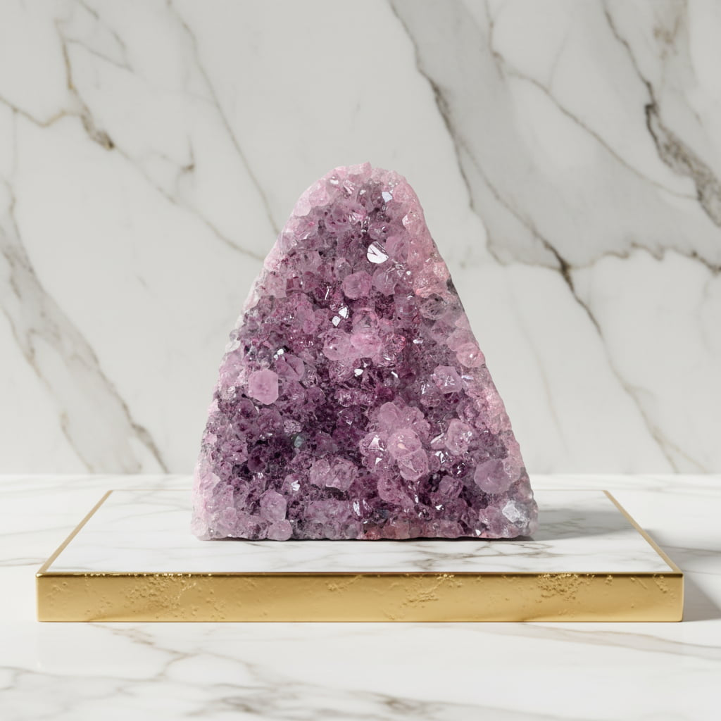 Amethystdruse Rosa – Wohnhighlight voller Eleganz CrystalScents