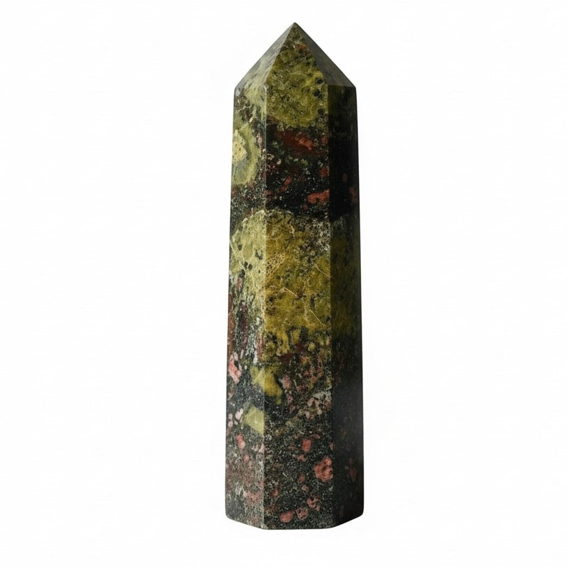 Jaspis Drachenblut Obelisk – Energie & Balance JETZT sichern CrystalScents