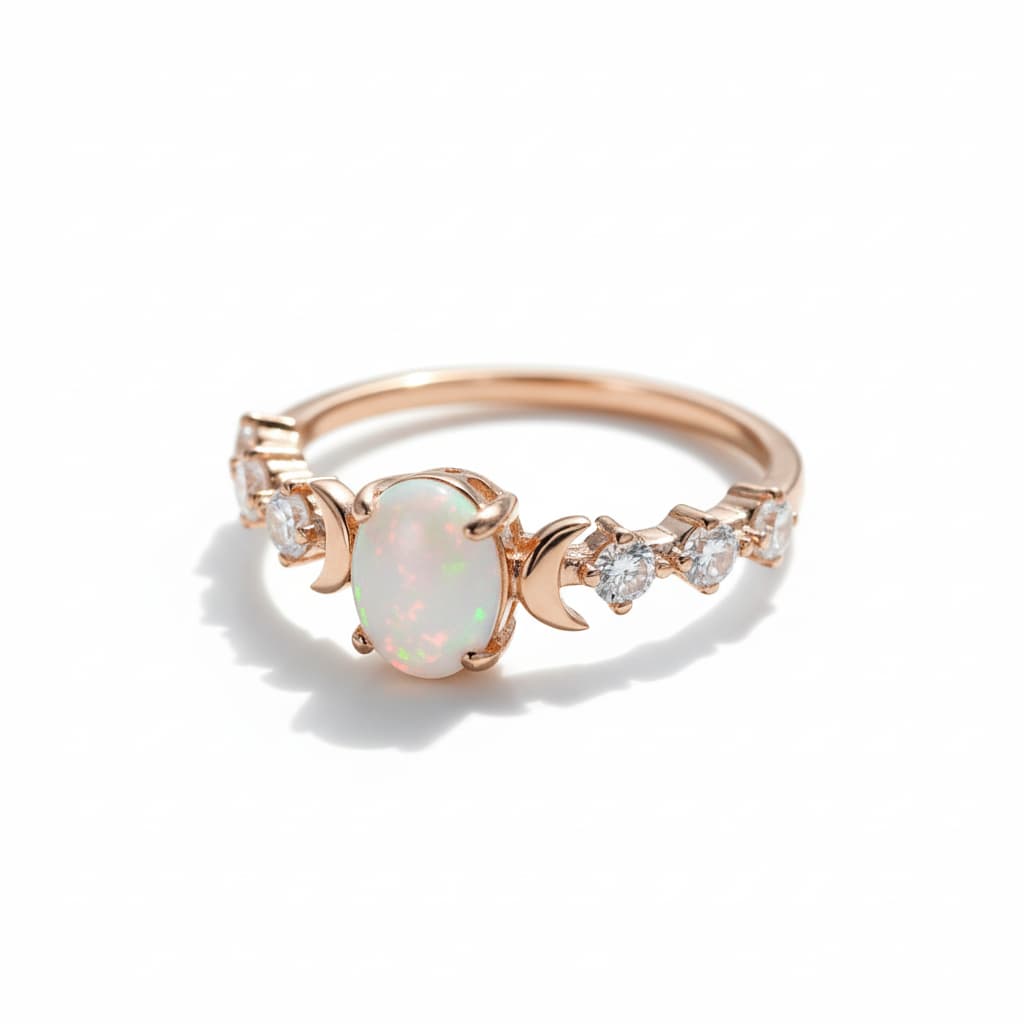Opal Ring Roségold – Ausdrucksstarke Eleganz CrystalScents