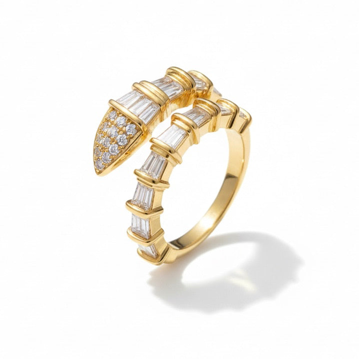 Ring in Gold mit offenem Gürtel-Design CrystalScents