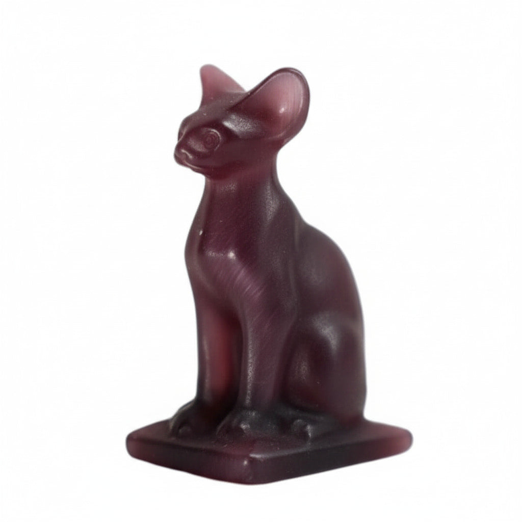 Katzenaugen Katzenskulptur - Wachsamer Beschützer CrystalScents