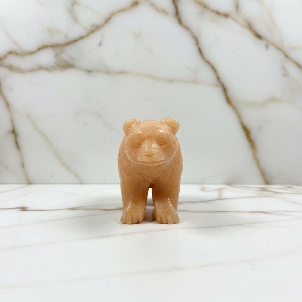 Sonnenstein Bär – Kleine Naturfigur für charmante Dekoration CrystalScents