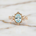 Ring gold mit hellblauem Highlight CrystalScents