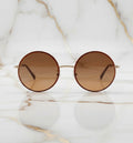 Sonnenbrille – Auffällig rund in Braun CrystalScents
