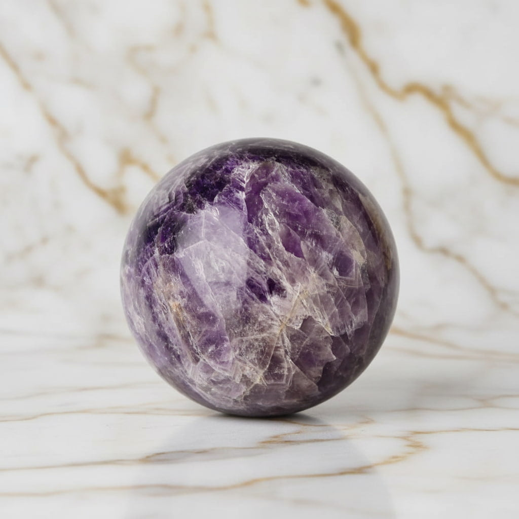 Große Amethyst Kugel – stilvolle Dekoration & Raumwirkung CrystalScents