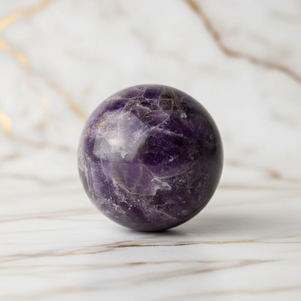 Amethyst Kugel – Natürliches Kristallobjekt für Harmonie & Energie CrystalScents