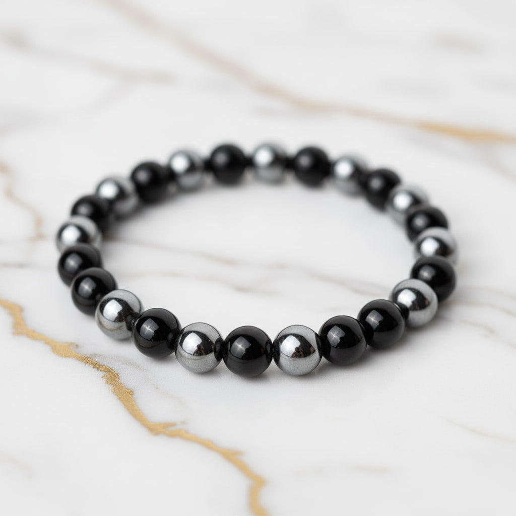 Obsidian Hämatit Armband – Schutz und Balance in einem CrystalScents