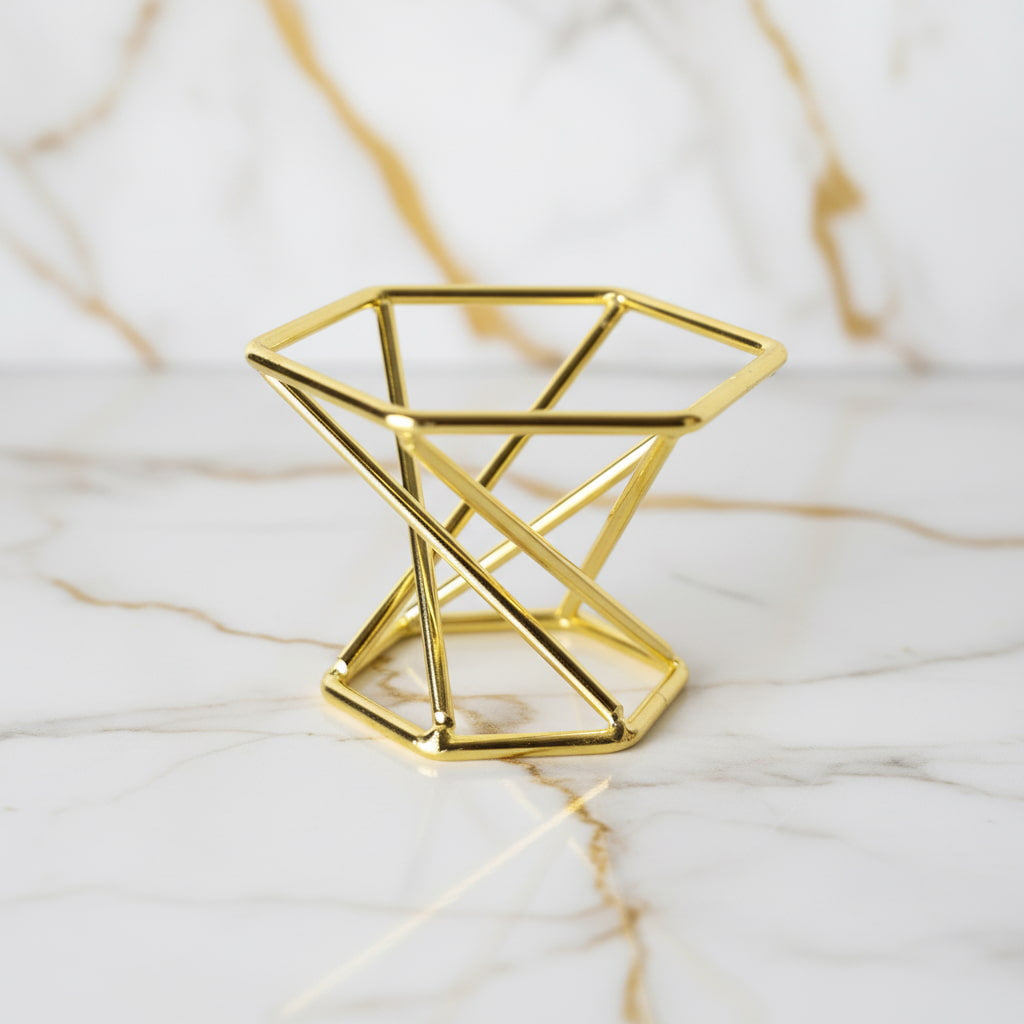 Kristallhalter Gold 2 in 1 – Dekorativ & Multifunktional CrystalScents
