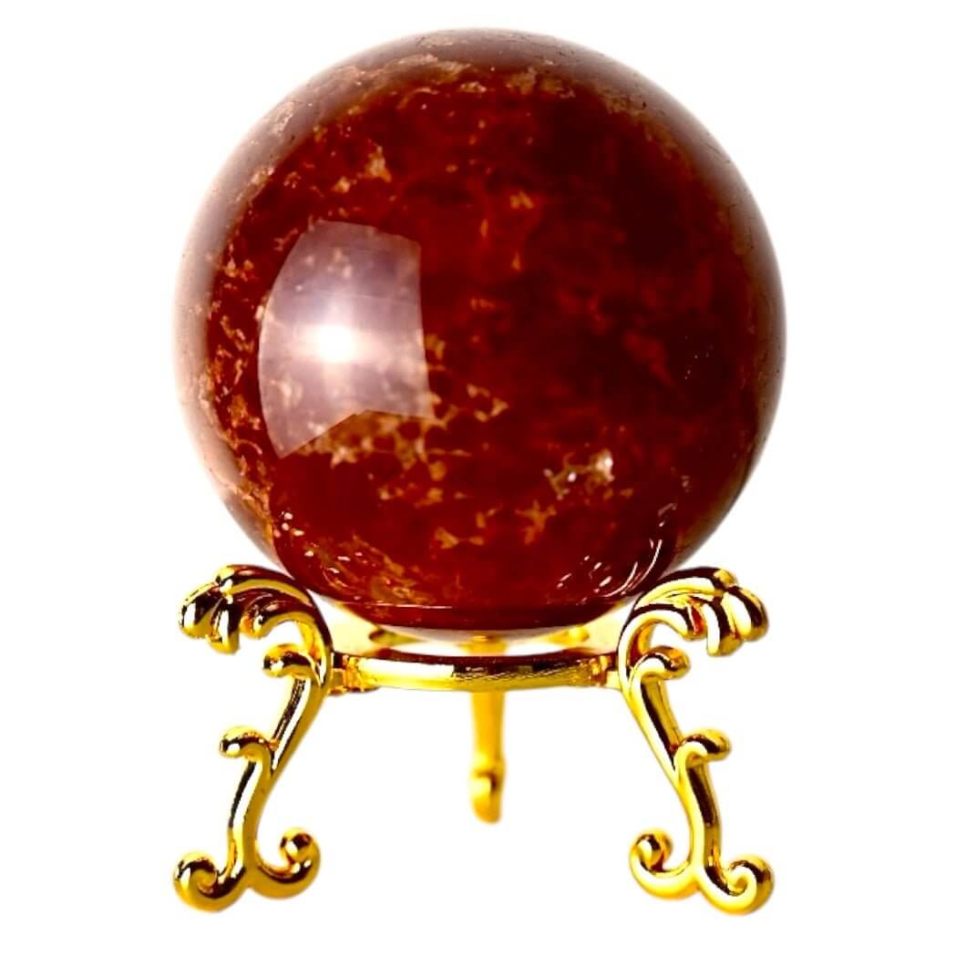 Erdbeerquarz Kugel – Strahlender Begleiter