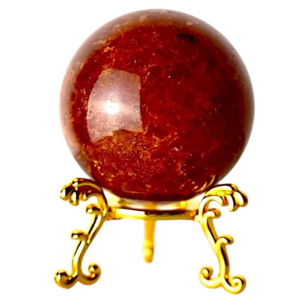 Erdbeerquarz Kugel – Strahlender Begleiter