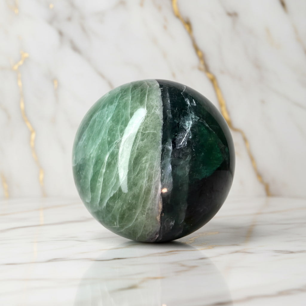 Fluorit Kugel – Kunstwerk der Natur
