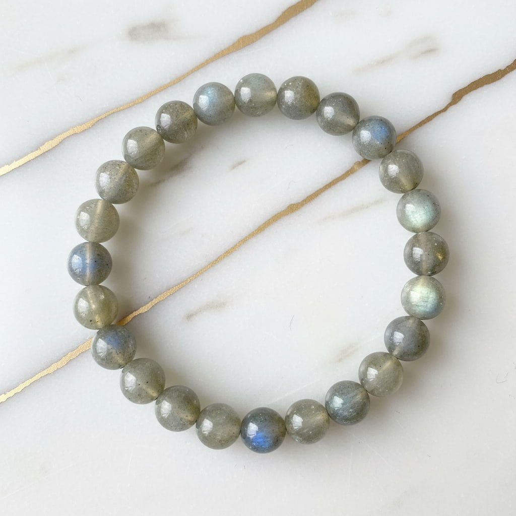 Labradorit Sunset Kugelarmband – Schmuckstück mit Farbspiel CrystalScents