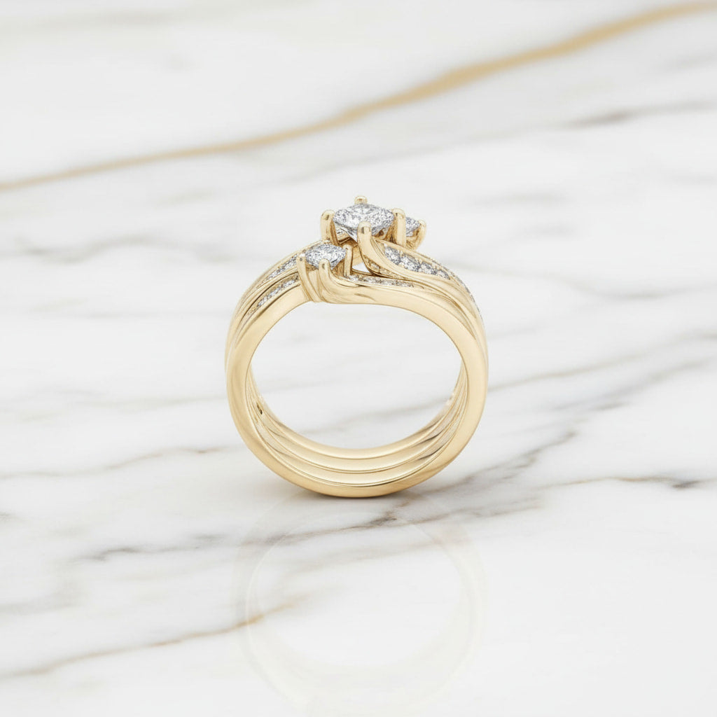Ring – 3-teilig mit funkelnden Steinen CrystalScents