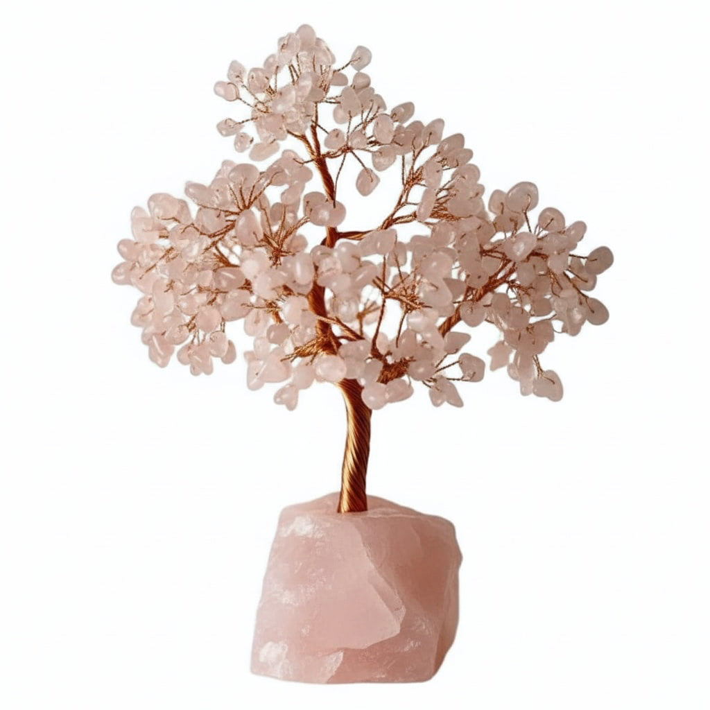 Rosenquarz Baum - Eleganter Rohstein CrystalScents