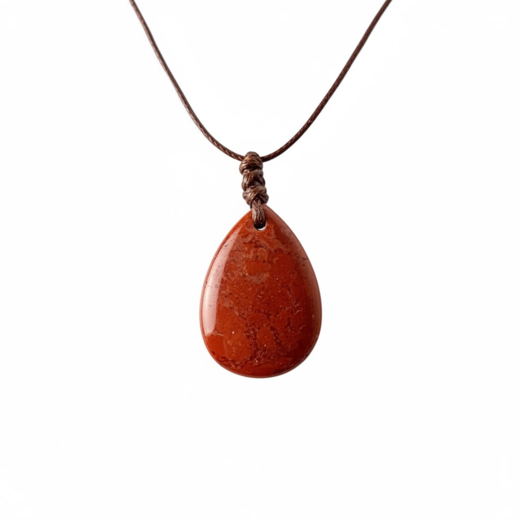 Roter Jaspis Halskette - Erdung & Selbstvertrauen CrystalScents