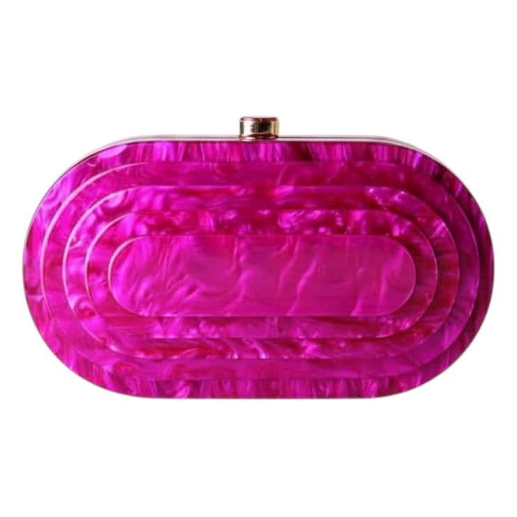 Clutch mit Perlmuttlook in Pink – strahlender Farbakzent CrystalScents