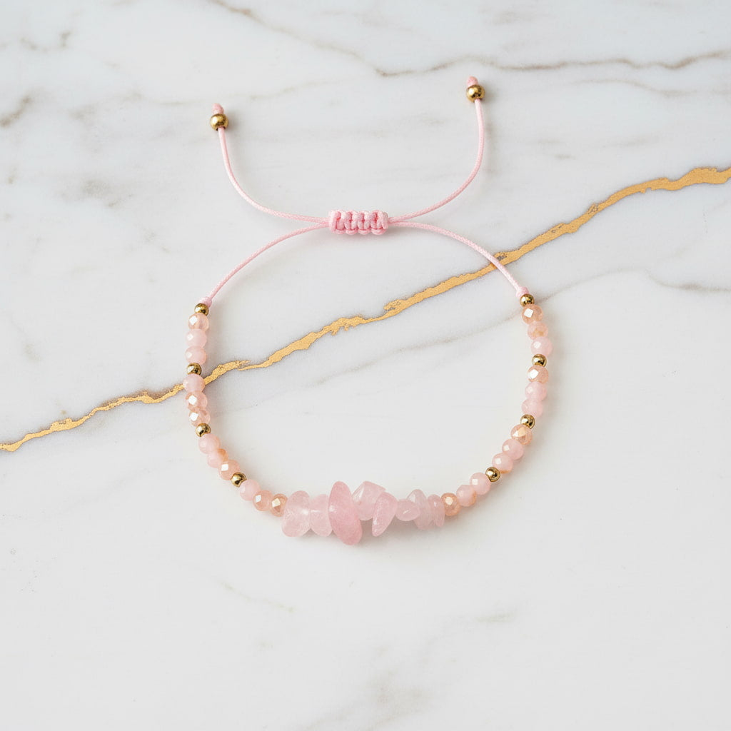 Rosenquarz Schutzarmband – Natürliche Kraftquelle