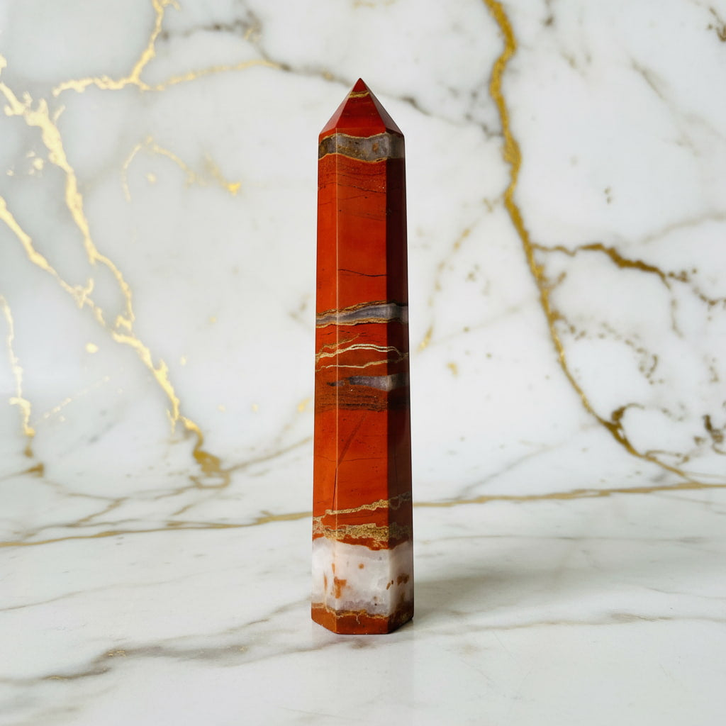 Jaspis Obelisk – Kraftvolle Erdenergie JETZT sichern CrystalScents