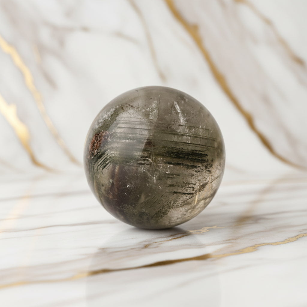 Gartenquarz Kugel – Gelassenheit & Ausgeglichenheit CrystalScents