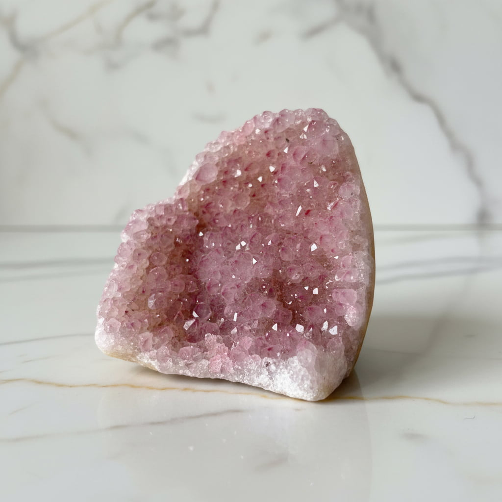 Amethystdruse rosa – Zarte Farbnuancen für Ruhe & Harmonie CrystalScents