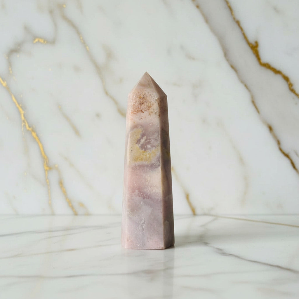 Rosa Amethyst Obelisk – Kristall für Harmonie & Raumenergie CrystalScents