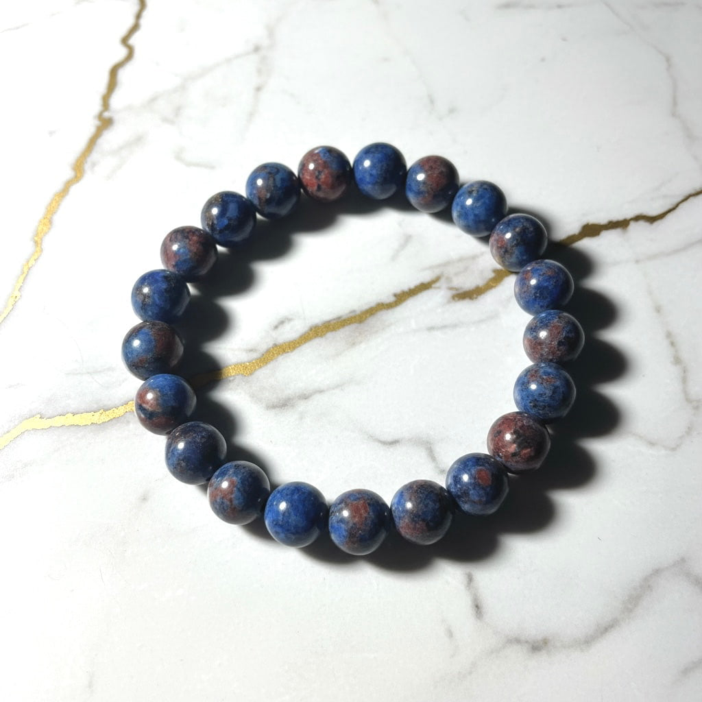 Phönix Lapislazuli Kugelarmband 8 mm – Naturstein Armband CrystalScents