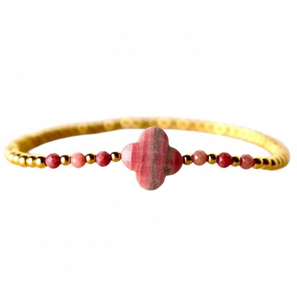 Rhodonit Armband - Blühende Harmonie CrystalScents
