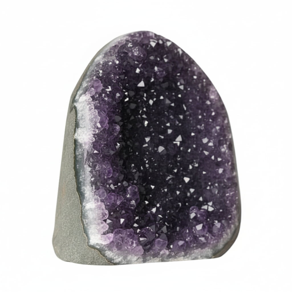 Große Amethystdruse – Funkelnde Spitzen für Wohnräume CrystalScents