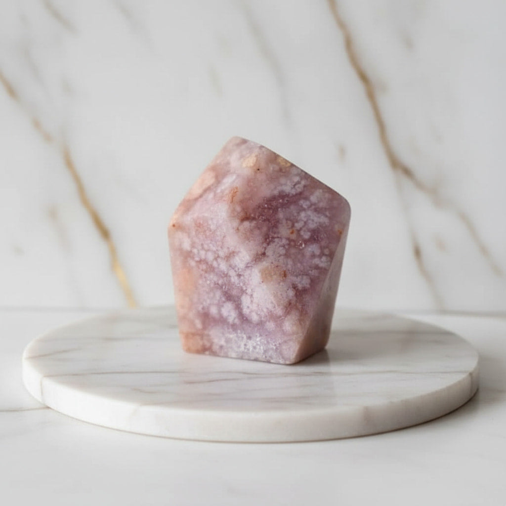 Rosa Amethyst Freiform – Harmonie & positive Energie CrystalScents