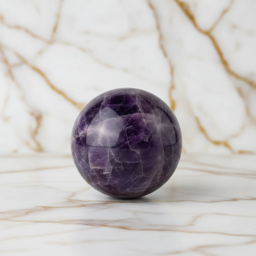Amethyst Kugel – Natürliches Kristallobjekt für Harmonie & Energie CrystalScents