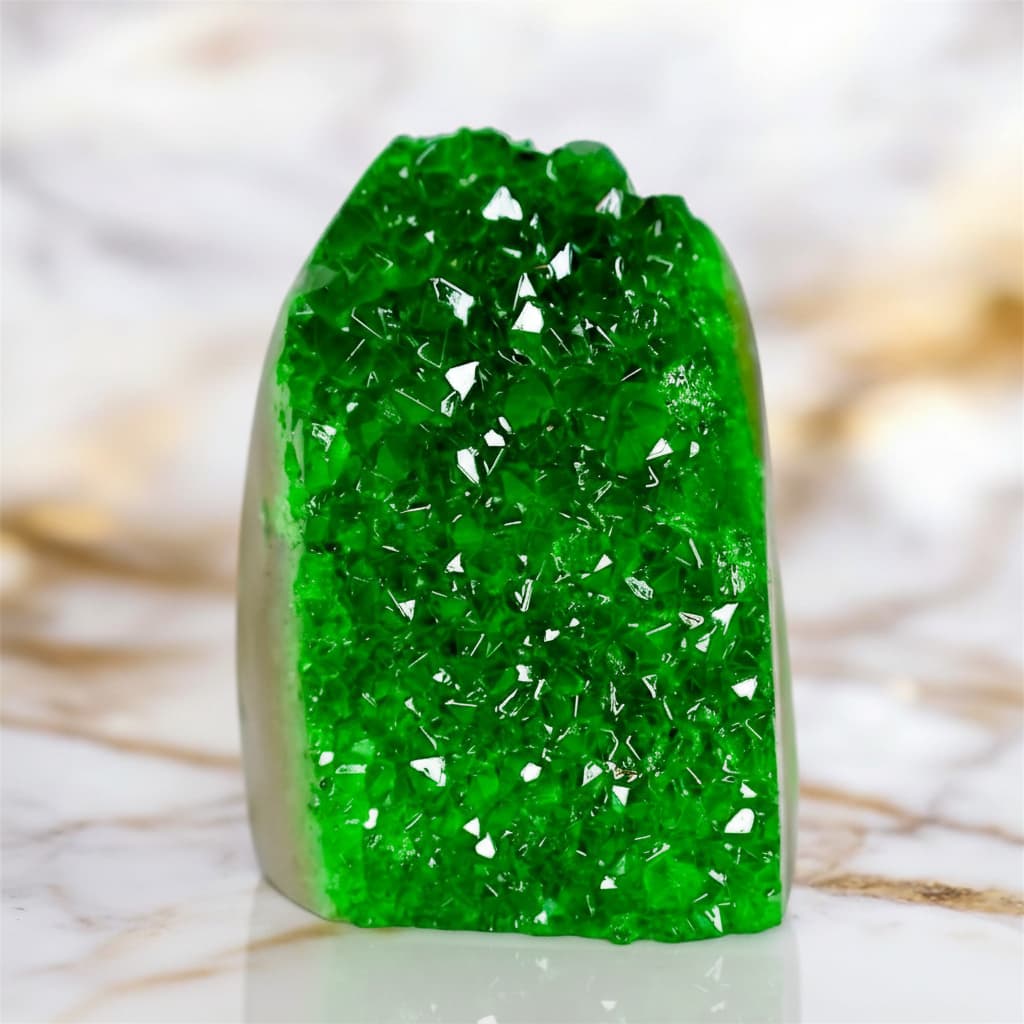 Amethystdruse Grün – Funkelndes Kristall-Wohnhighlight CrystalScents