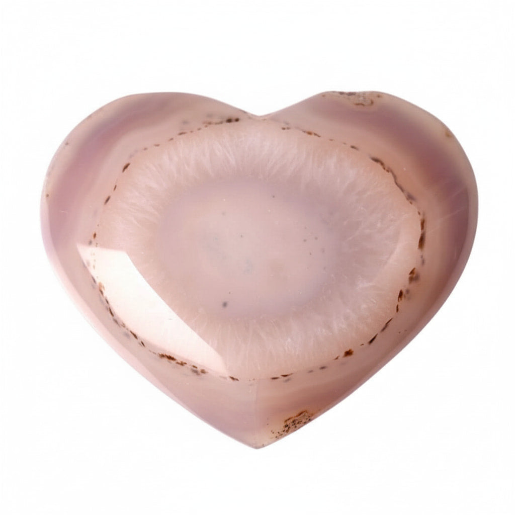 Achat Herz Rosa – Glücksbringer mit funkelnder Druse CrystalScents