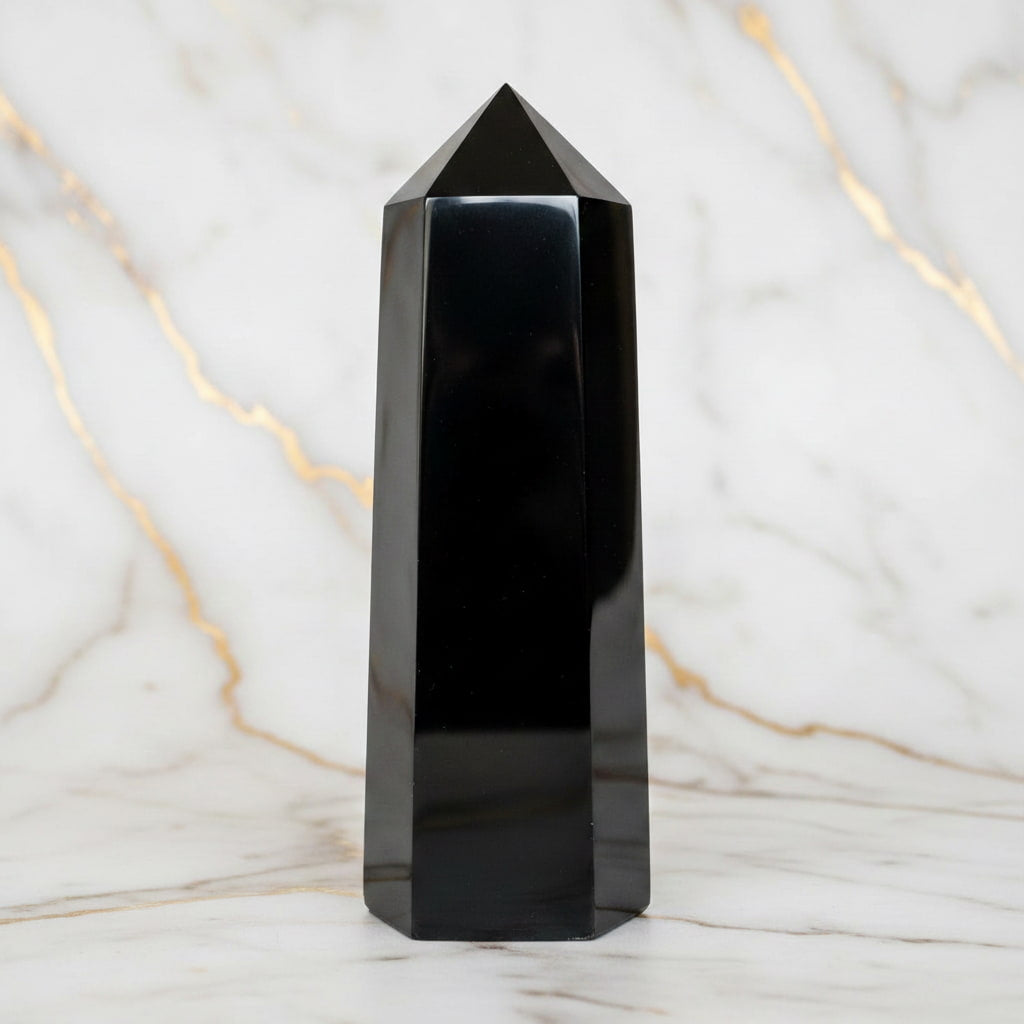 Obsidian Obelisk – Schutzstein JETZT sichern CrystalScents