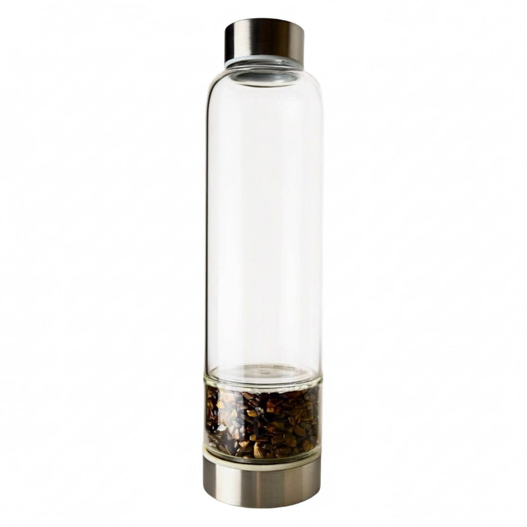 Tigerauge Trinkflasche - Täglicher Begleiter CrystalScents